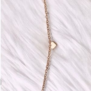 Heart Charm Bracelet- gold pl over stainless Minimalist Dainty Fashion Jewelry